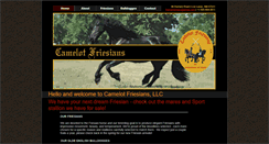 Desktop Screenshot of camelotfriesians.com
